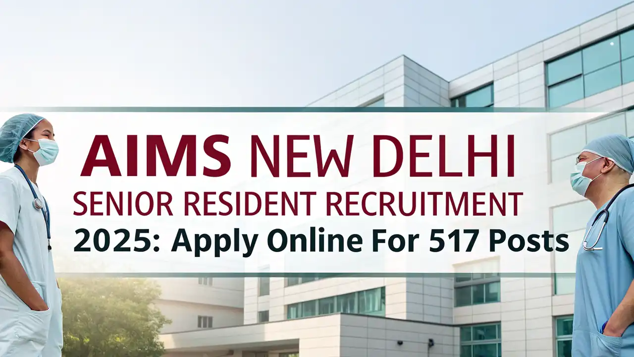 AIIMS New Delhi Senior Resident Recruitment 2025: Apply Online for 517 Posts