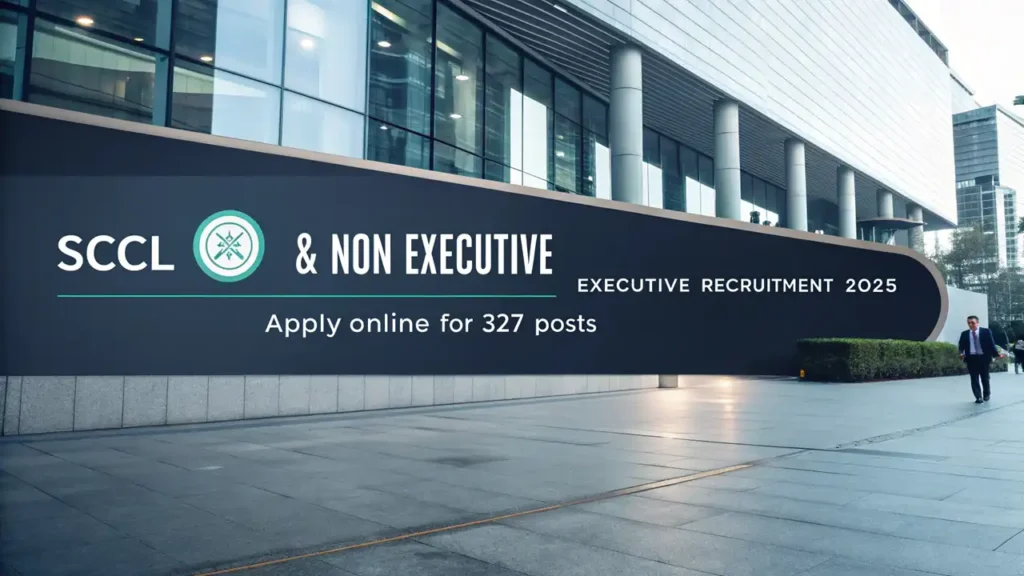 SCCL Recruitment Executive & Non Executive: Apply Online