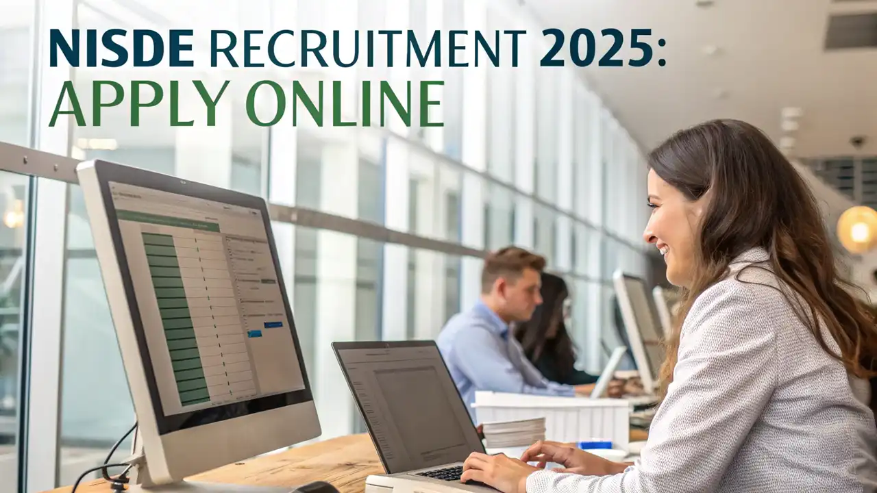 NISDE Recruitment 2025: Apply Online
