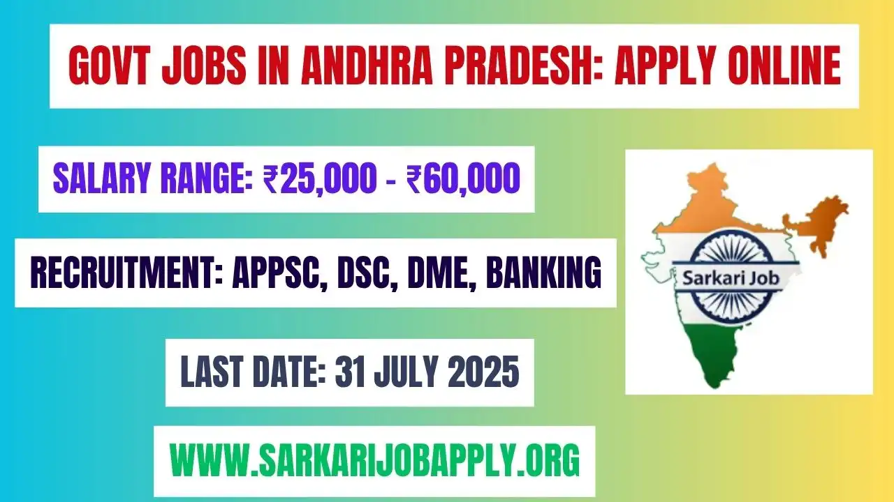 Govt Jobs in Andhra Pradesh Apply Online
