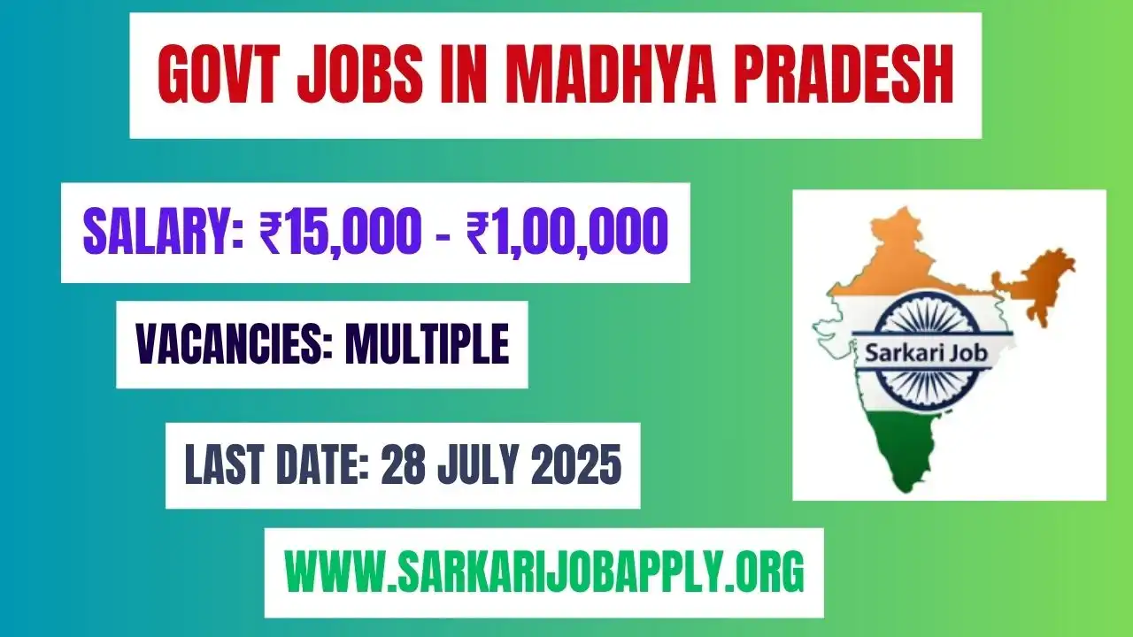 Govt Jobs in Madhya Pradesh Latest Vacancies