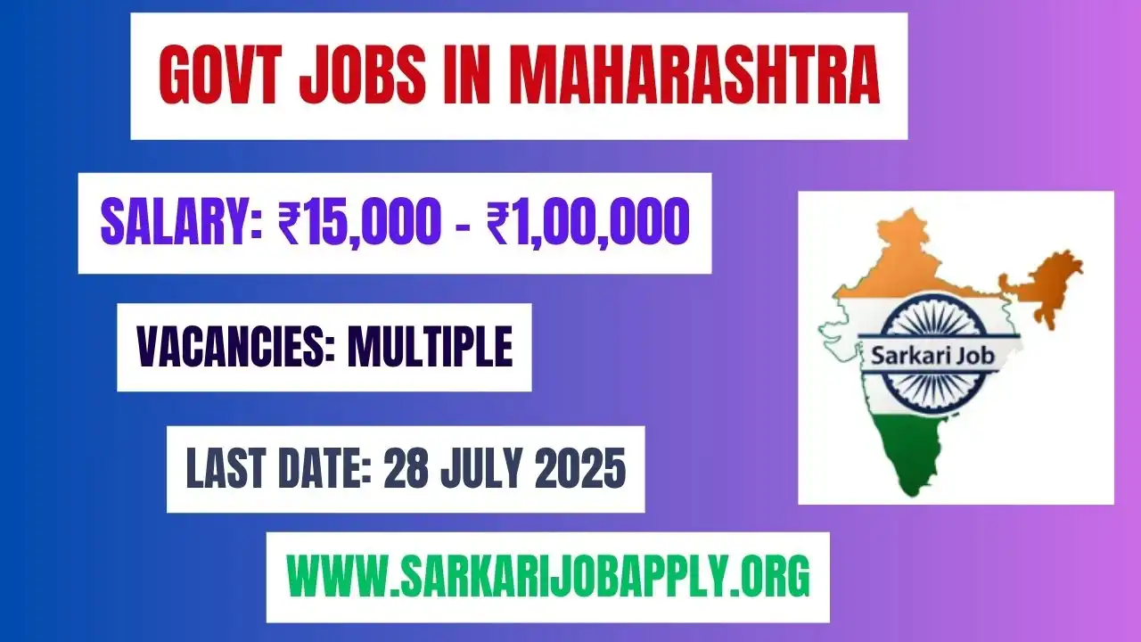 Govt Jobs in Maharashtra Latest Vacancies