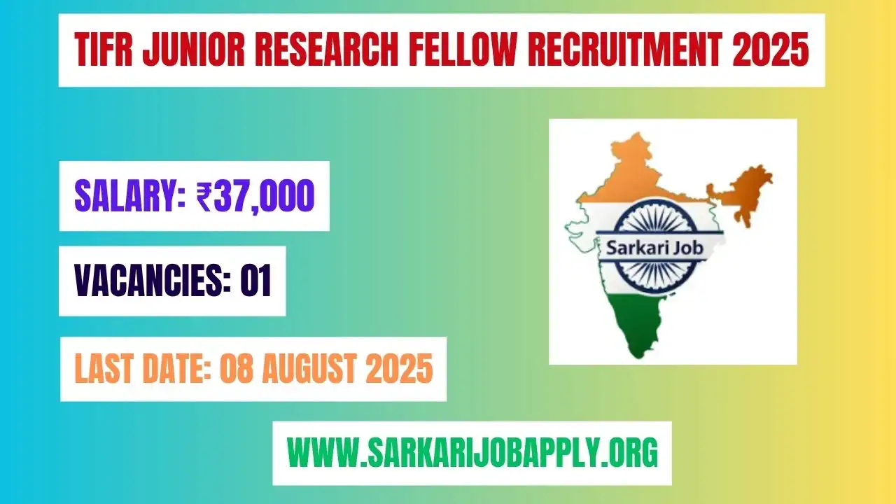 TIFR Junior Research Fellow Recruitment 2025