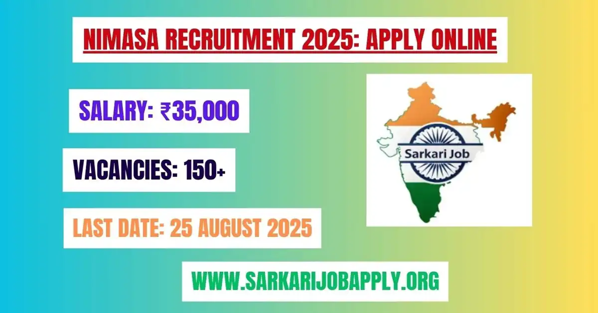 NIMASA Recruitment 2025 Apply Online