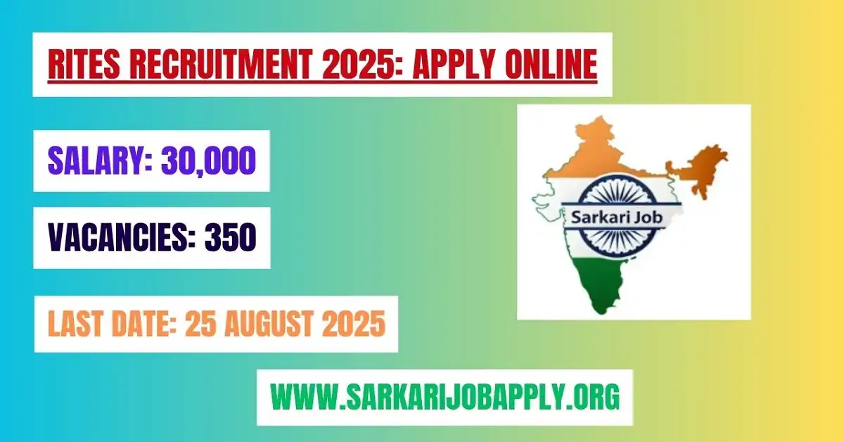 RITES Recruitment 2025 Apply Online