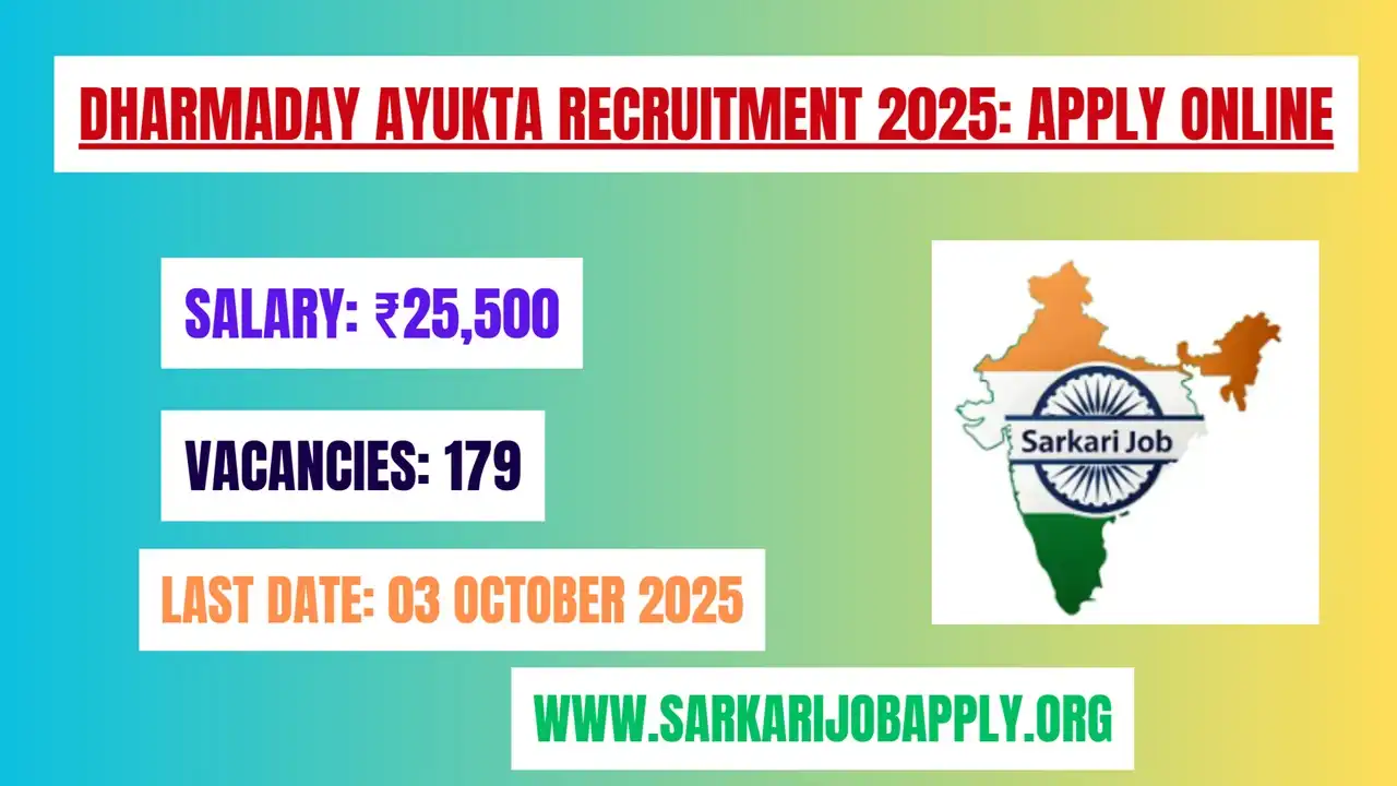 Dharmaday Ayukta Recruitment 2025: Apply Online