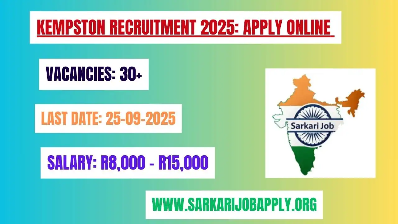 Kempston Recruitment 2025 Apply Online