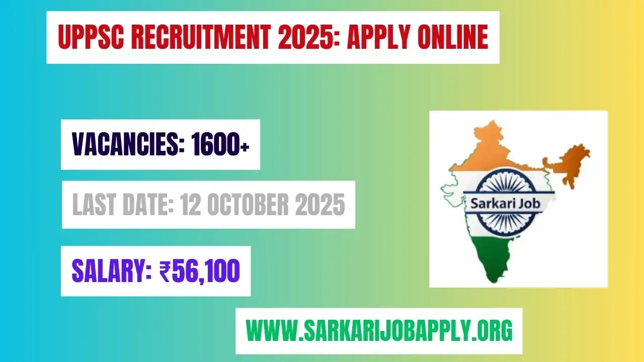 UPPSC Recruitment 2025: Apply Online