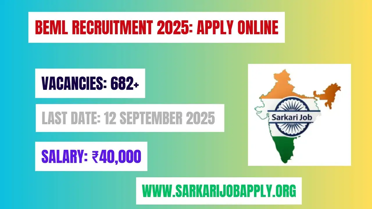 BEML Recruitment 2025 Apply Online