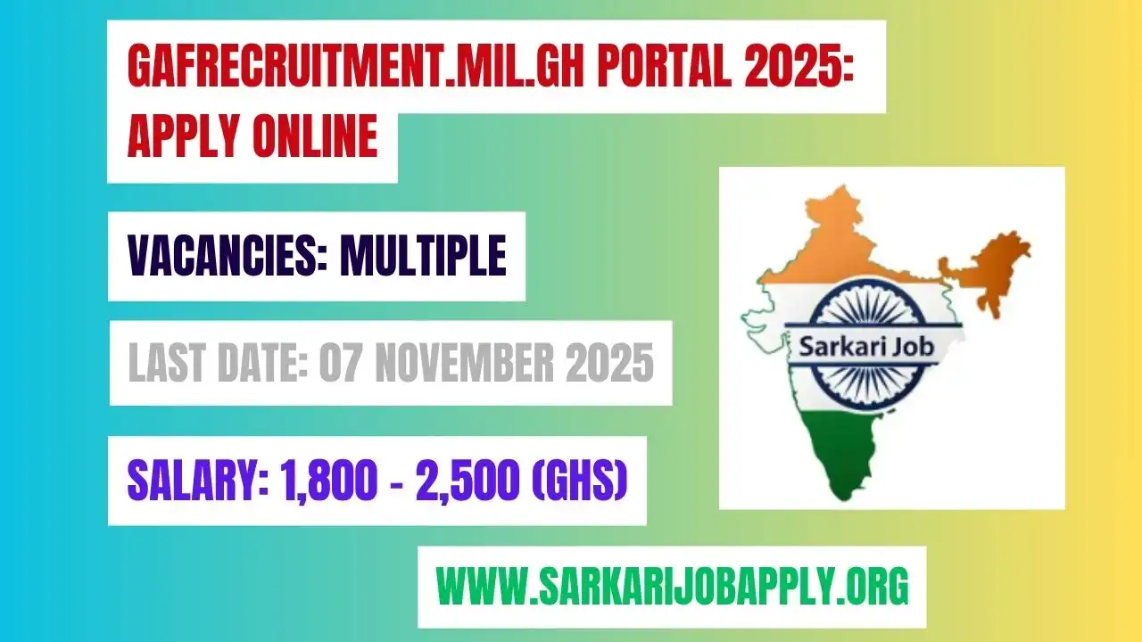 Gafrecruitment.mil.gh Portal 2025: Apply Online
