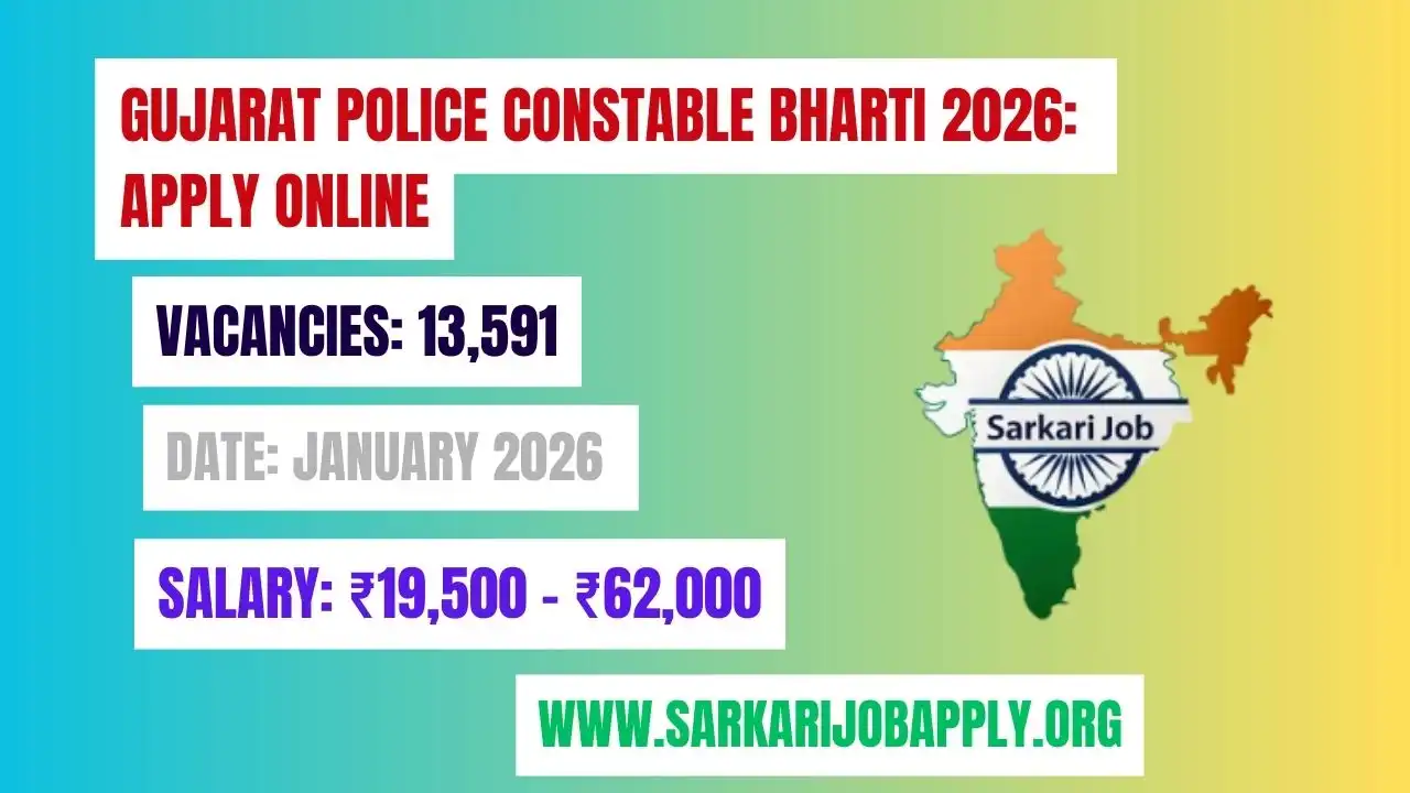 Gujarat Police Constable Bharti 2026: Apply Online