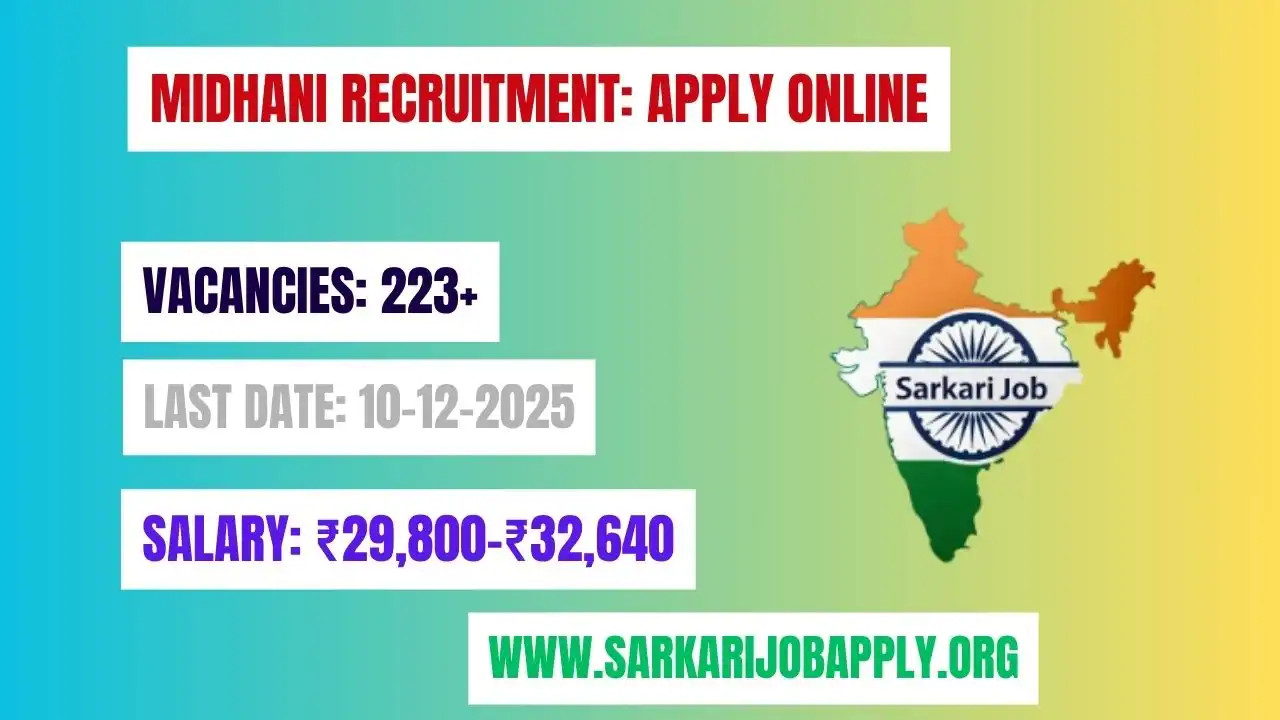 MIDHANI Recruitment Apply Online
