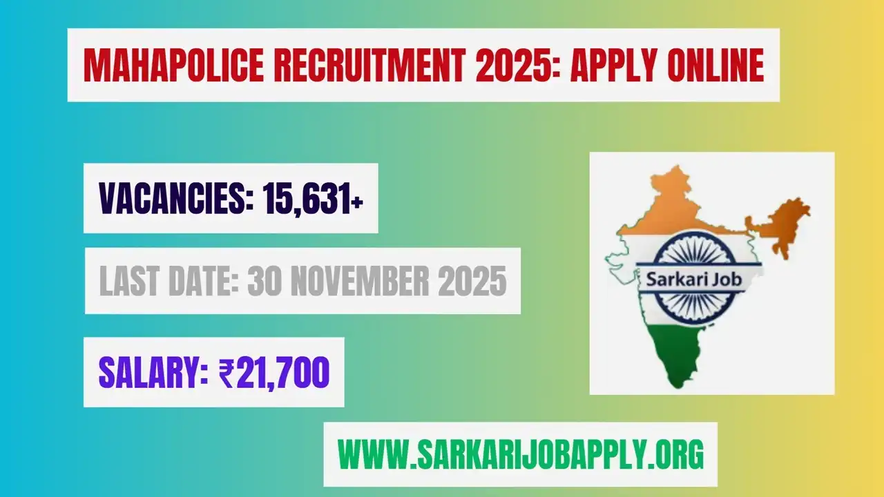MahaPolice Recruitment 2025: Apply Online