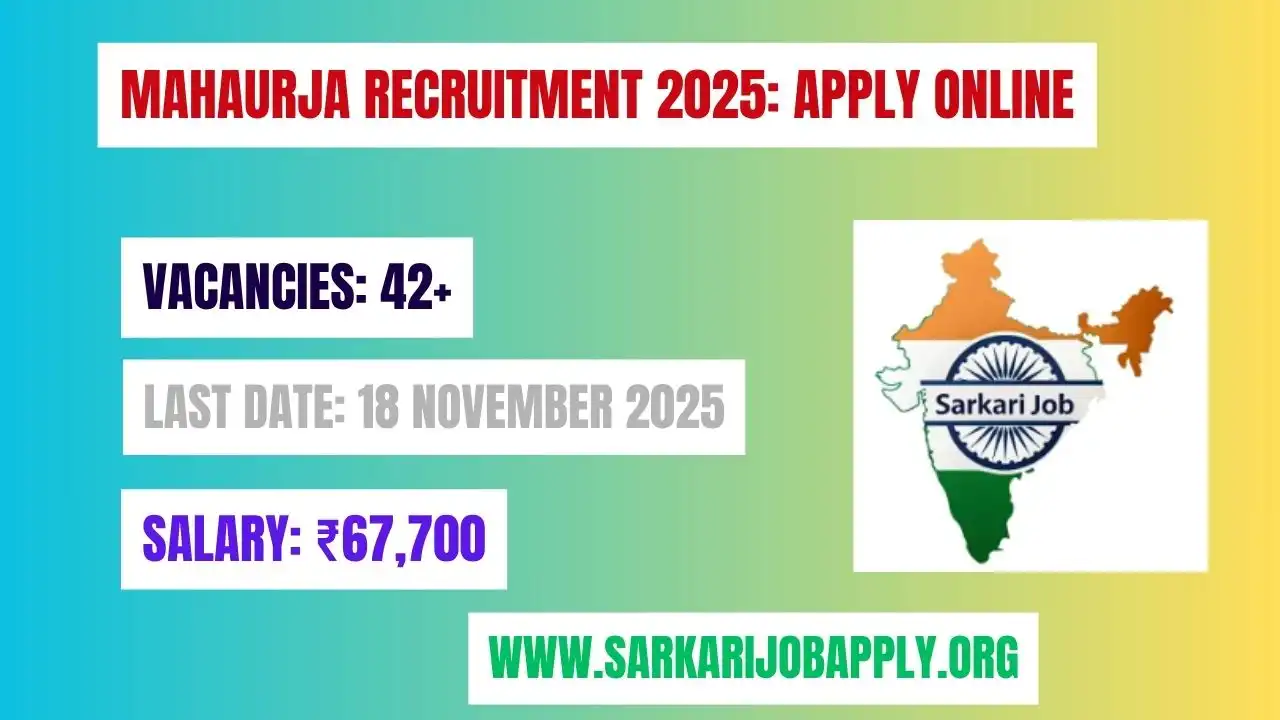 Mahaurja Recruitment 2025: Apply Online