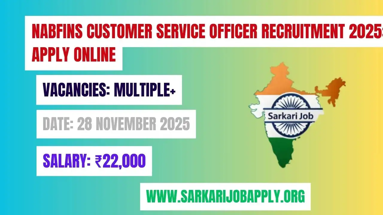 NABFINS Customer Service Officer Recruitment 2025: Apply Online
