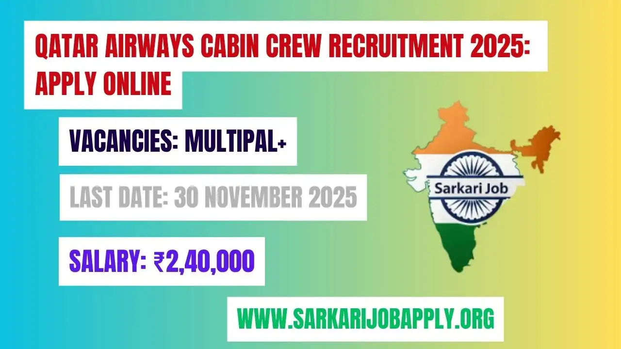 Qatar Airways Cabin Crew Recruitment 2025 Apply Online