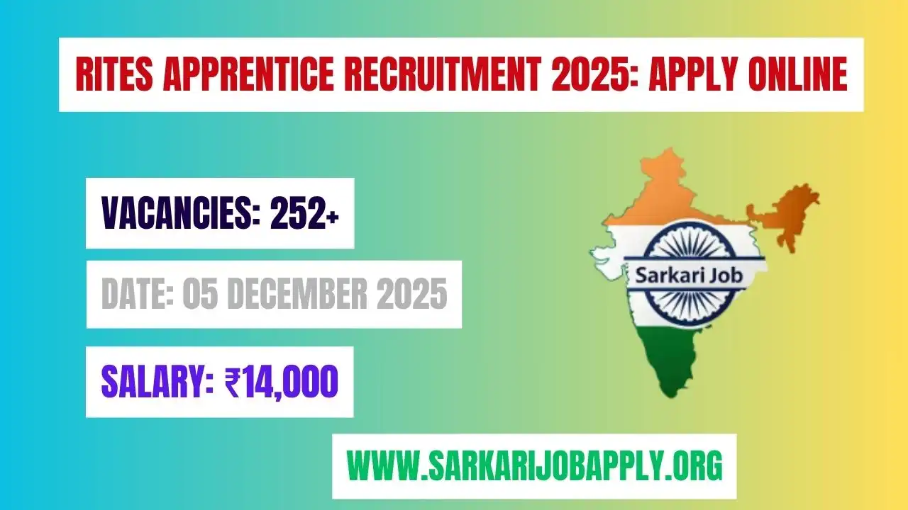 RITES Apprentice Recruitment 2025 Apply Online
