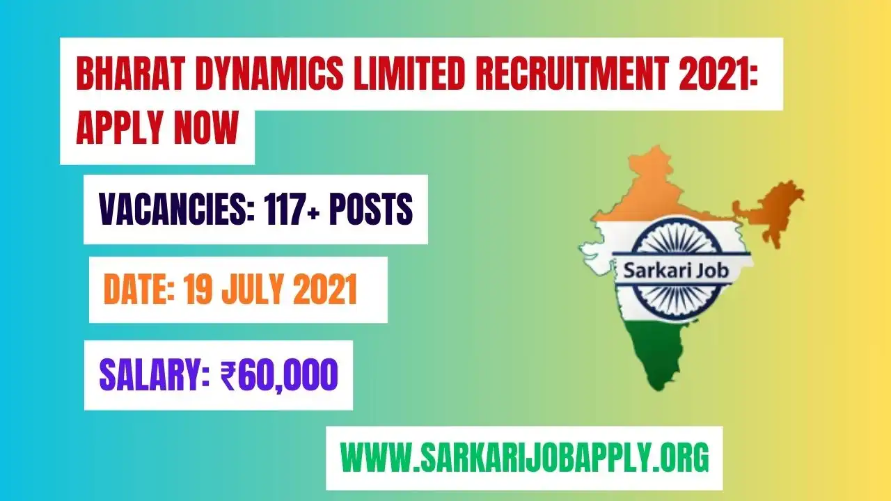 Bharat Dynamics Limited Recruitment 2021: Apply Now
