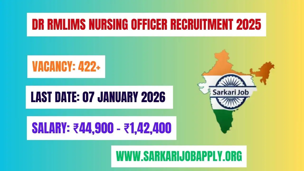 DR RMLIMS Nursing Officer Recruitment 2025: Official Website