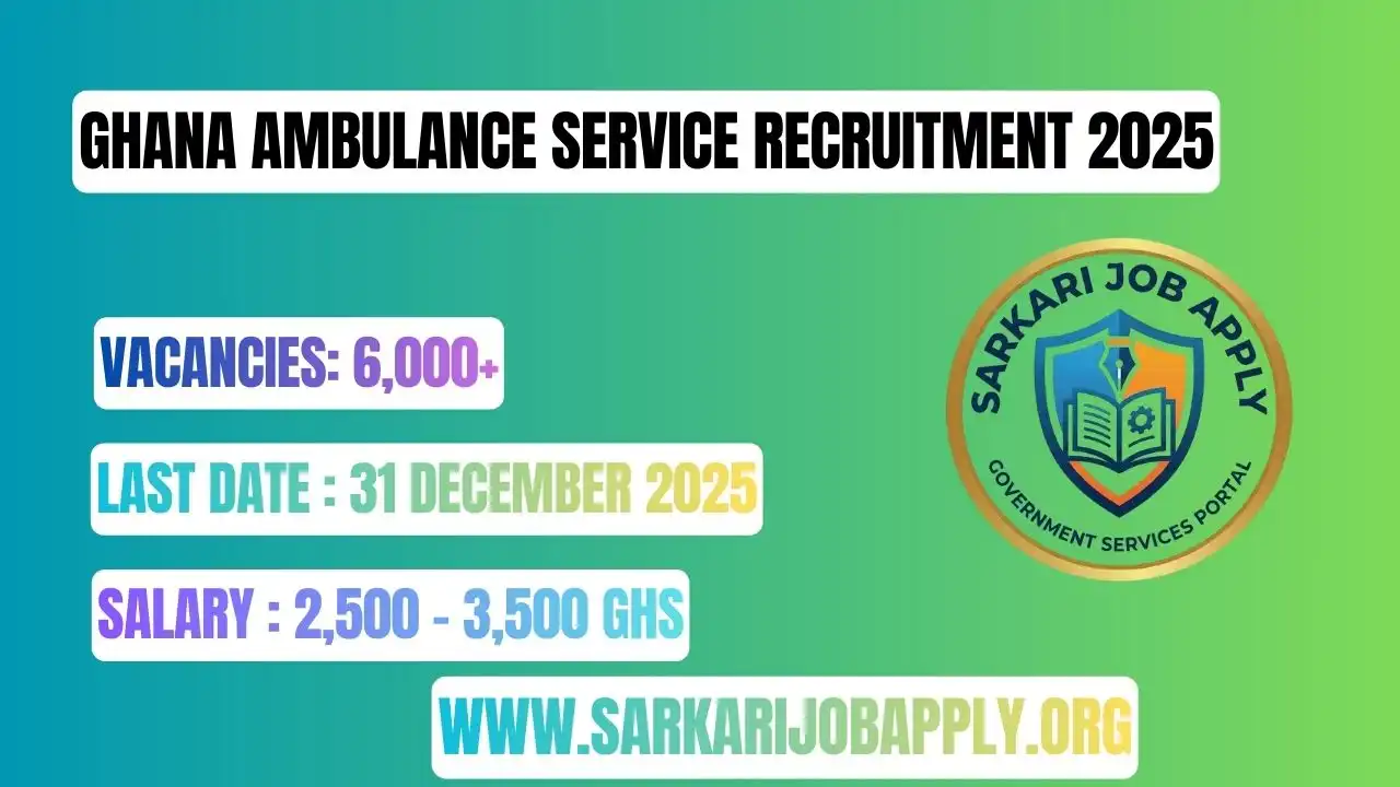 Ghana Ambulance Service Recruitment 2025: Apply Online