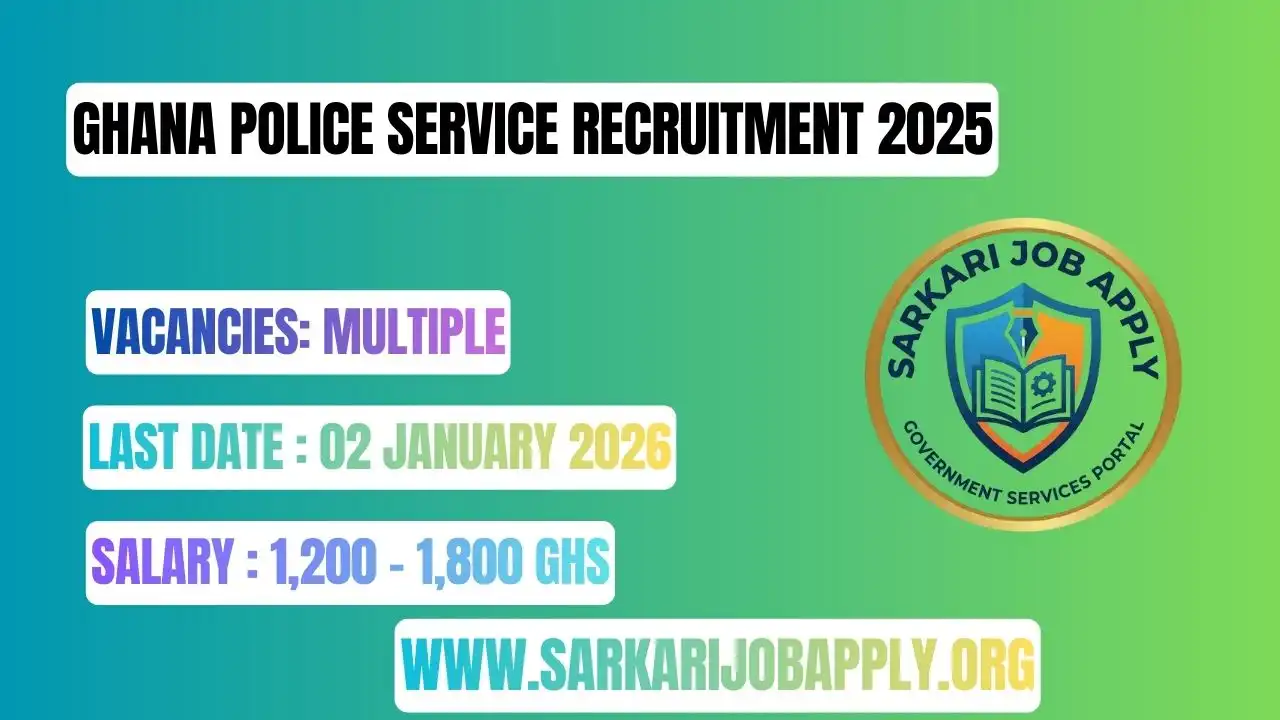 Ghana Police Service Recruitment 2025: Apply Online