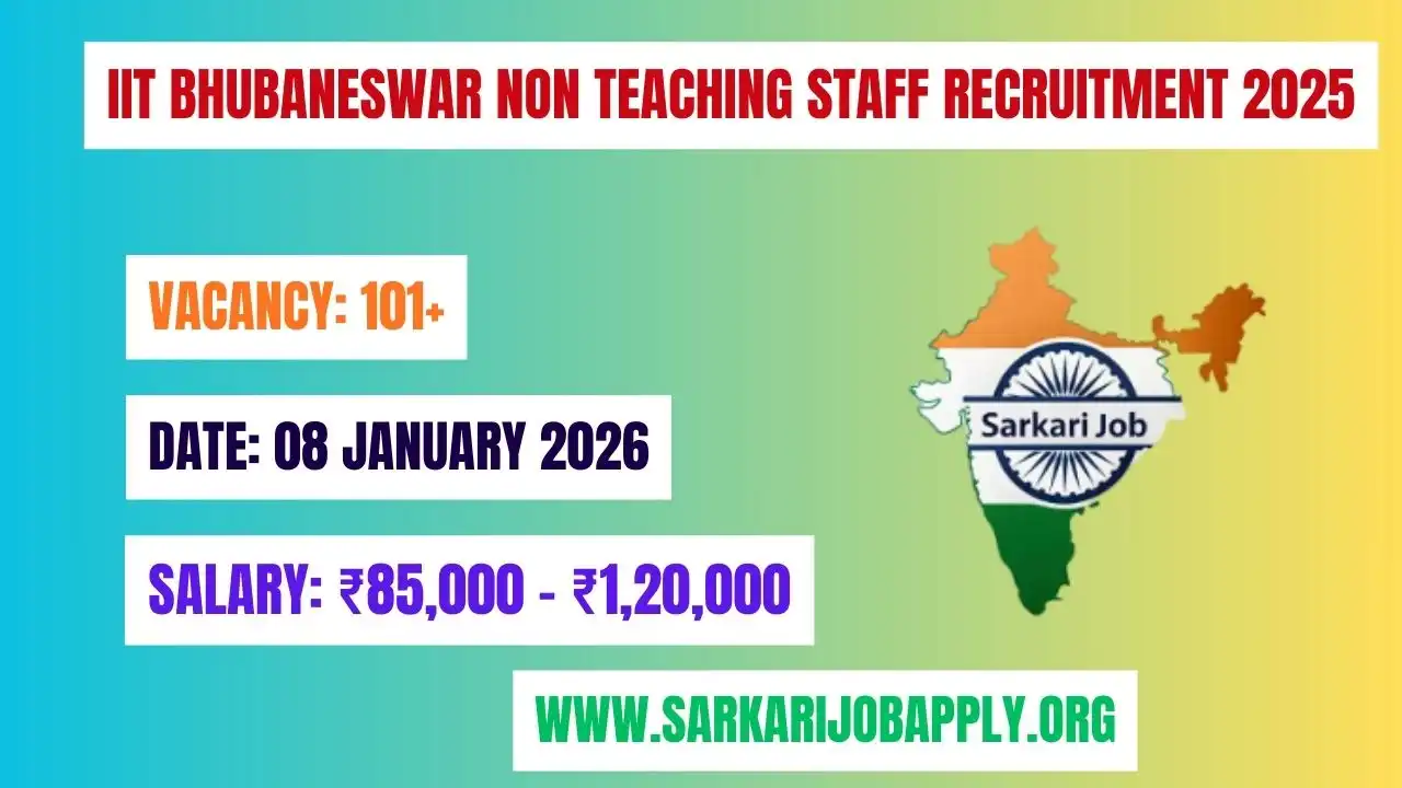 IIT Bhubaneswar Non Teaching Staff Recruitment 2025: Apply Online