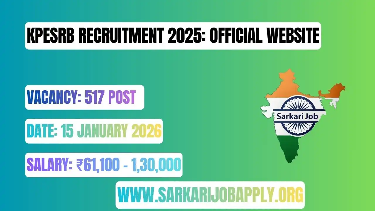 KPESRB Recruitment 2025: Official Website