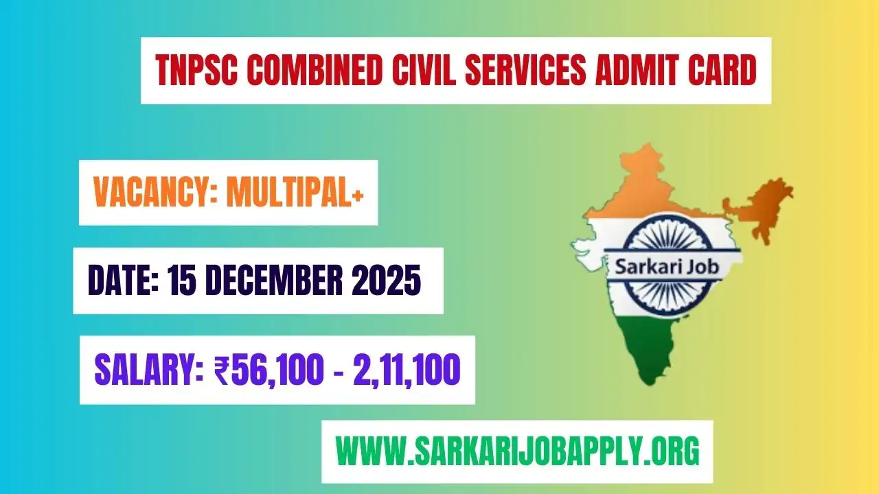 TNPSC Combined Civil Services Admit Card: Download Now
