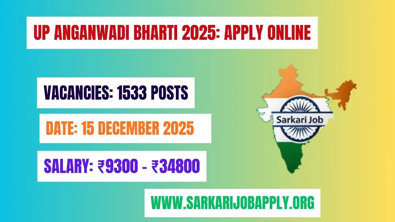 UP Anganwadi Bharti 2025: Apply Online