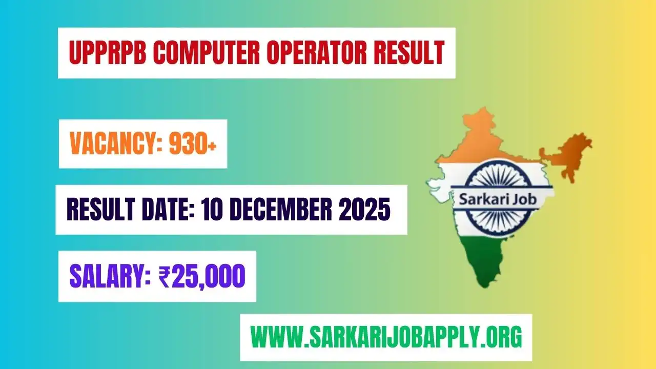 UPPRPB Computer Operator Result: Official Website
