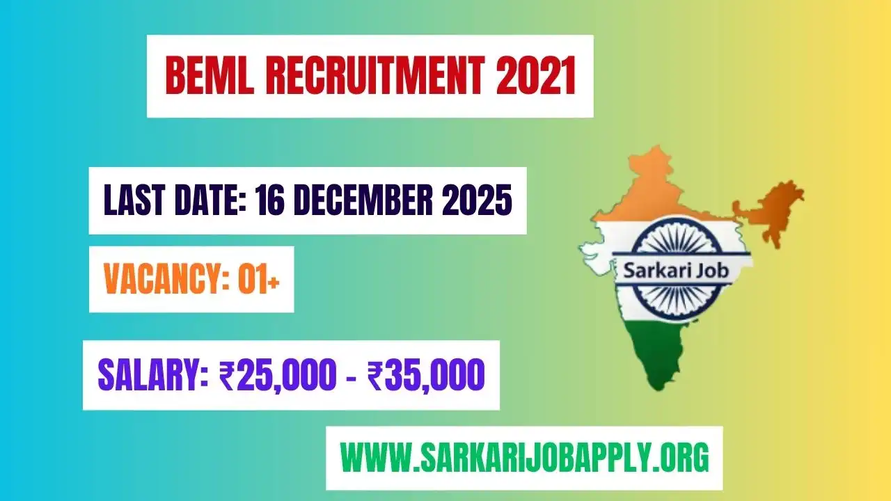 BEML Recruitment 2021: Apply Online