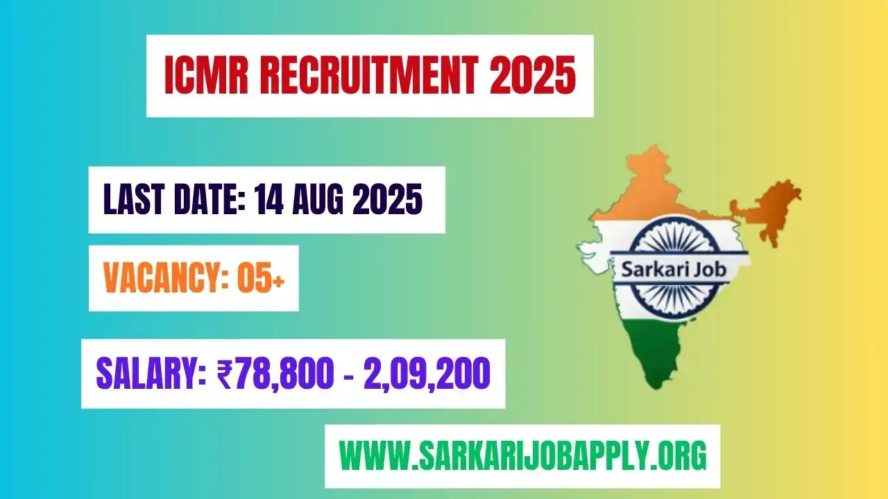 ICMR Recruitment 2025: How To Apply