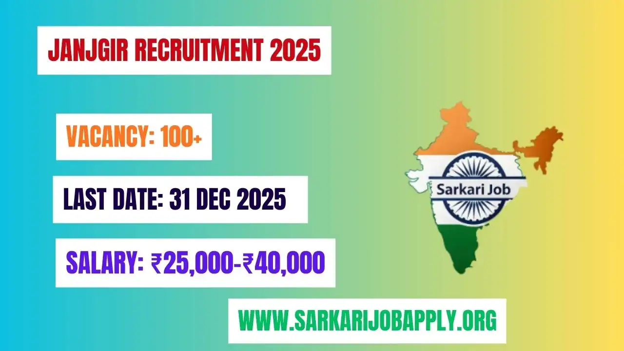 Janjgir Recruitment 2025: Official Website