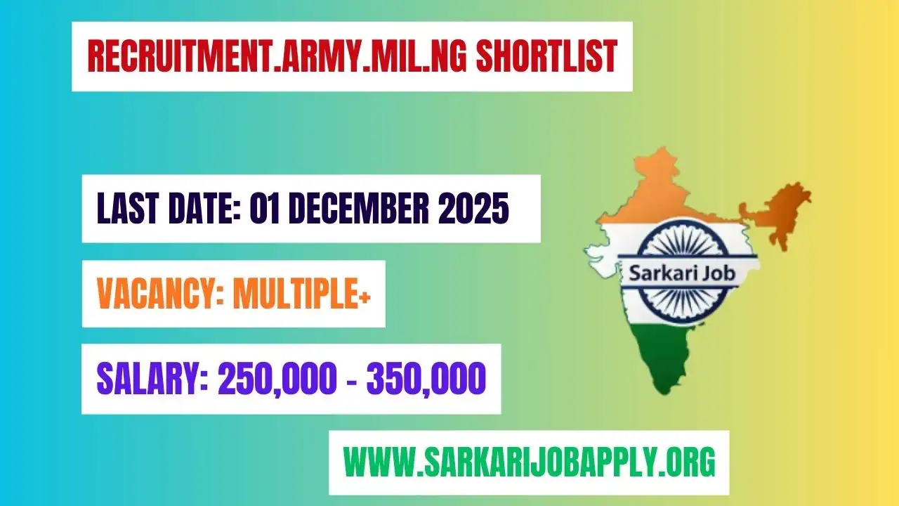 Recruitment.army.mil.ng Shortlist: How to Check