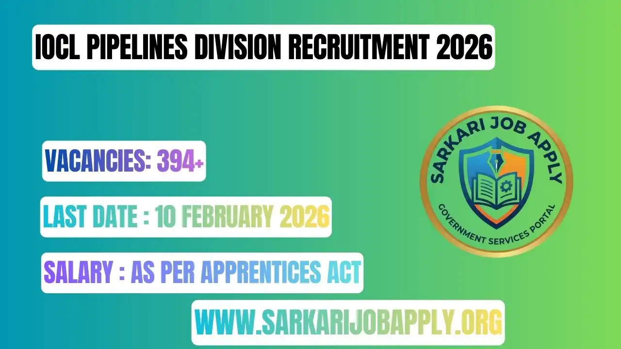 IOCL Pipelines Division Recruitment 2026: Apply Online