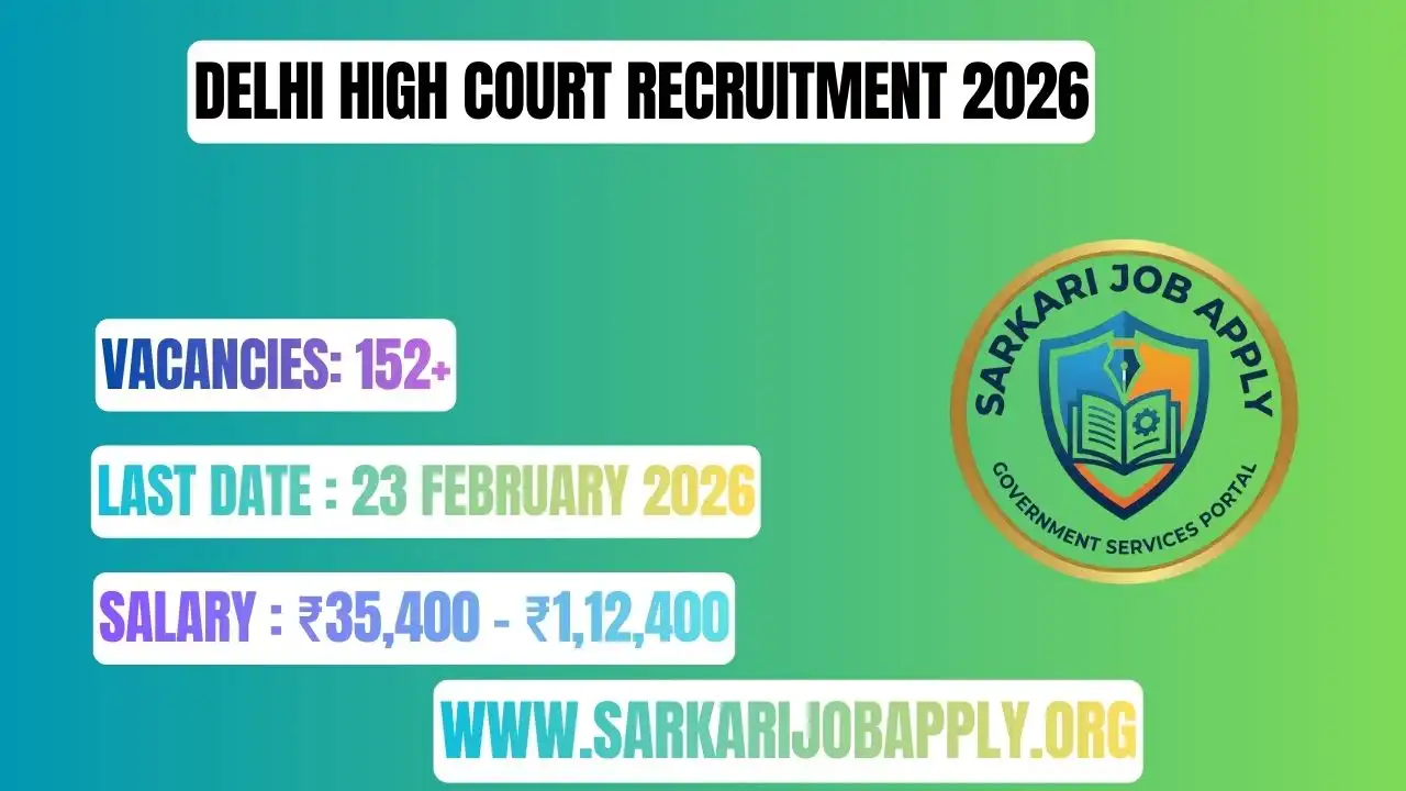 Delhi High Court Recruitment 2026 Apply Online