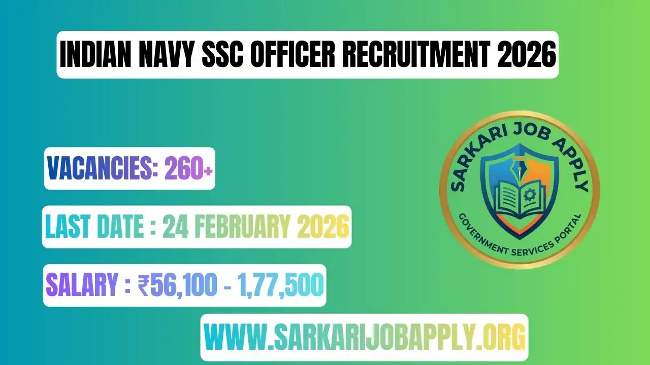 Indian Navy SSC Officer Recruitment 2026 Apply Online